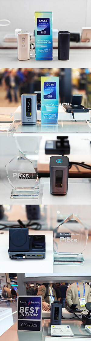 Baseus Wins Three Prestigious Awards Following CES 2025 Innovation Honors