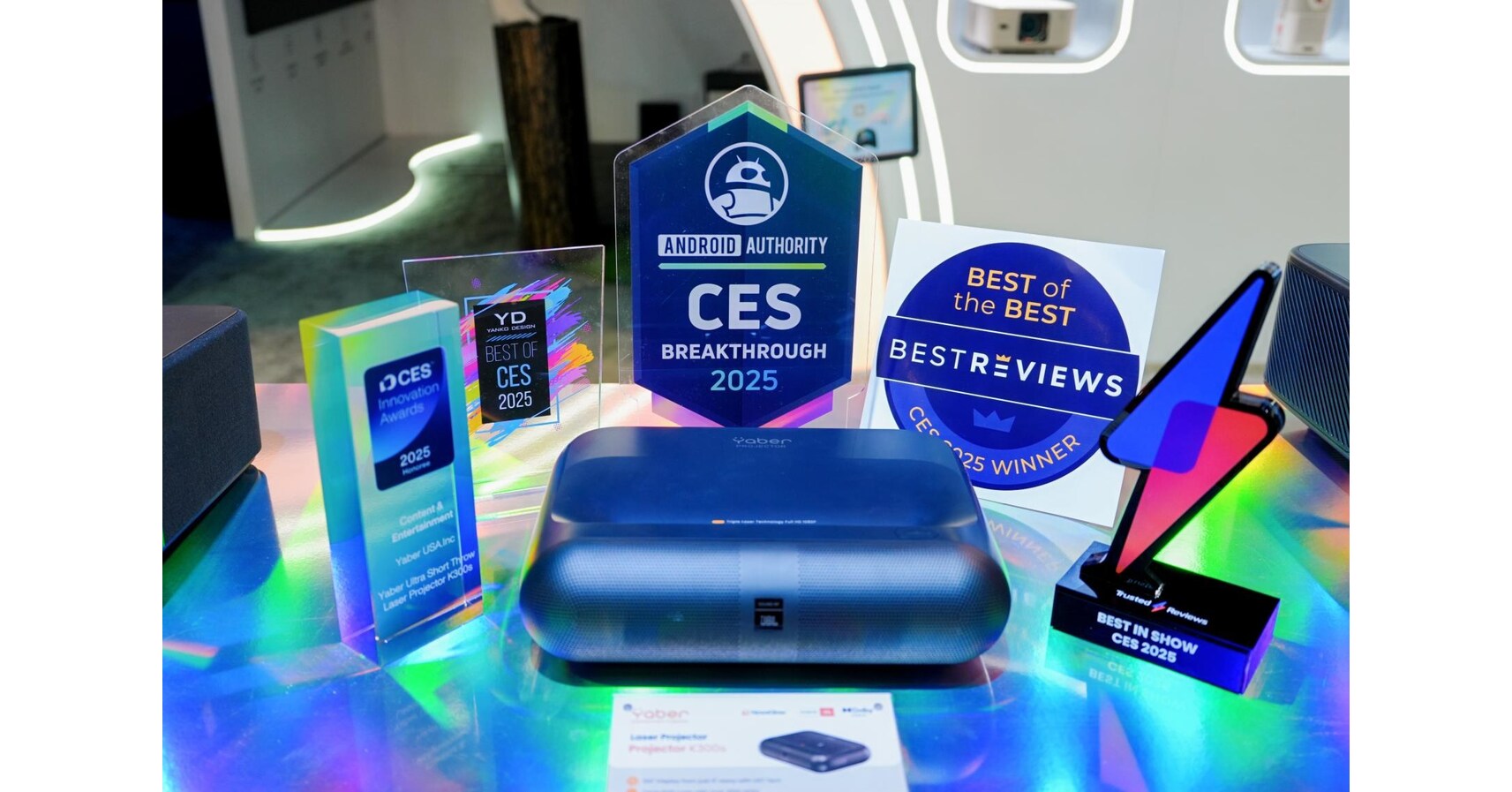 Yaber Shines at CES 2025 with AwardWinning K300s UST Laser Projector