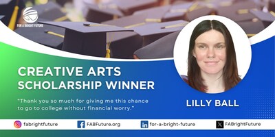 For A Bright Future Foundation Reveals Creative Arts Scholarship Winners