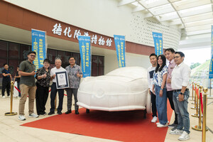 Luzerne's Craftsmanship Helps Dehua Ceramic Trade Association (China) Secure Guinness World Records Title for Largest Porcelain Car Sculpture (supported)