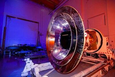 NASA’s SPHEREx observatory will use a technique called spectroscopy across the entire sky, capturing the universe in more than 100 colors. Credit: BAE Systems