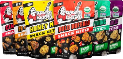 Organic Snack Bites available in six savory and sweet flavors