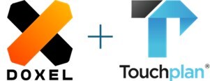 Touchplan and Doxel joint logo.