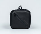 Shield Case for Mac mini in black ballistic nylon and black full-grain leather