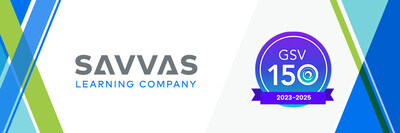 Savvas Learning Company, a next-generation K-12 learning solutions leader, is proud to announce that it has been named to the 2025 edition of the GSV 150, an annual list of the top 150 private companies transforming digital learning and workforce skills. This is the third year in a row that Savvas has been named to the GSV 150.