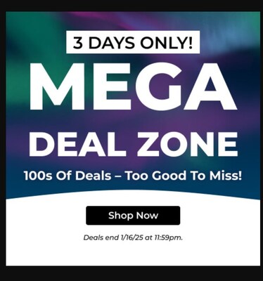 Mega Deal Zone event runs from January 14th to January 16th. All deals are exclusive to B&H.