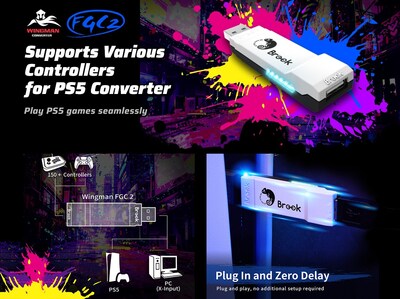 Wingman FGC 2 Converter supports various controllers for ps5 converter