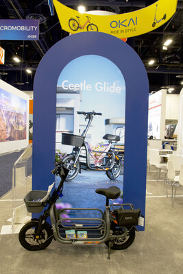 The new Ceetle Glide EA20, with 14-in tires. Comes in two colors, white and black.