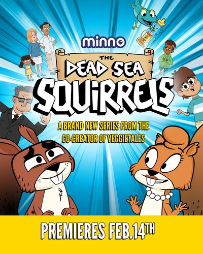 The Dead Sea Squirrels premieres February 14, 2025, exclusively on Minno.