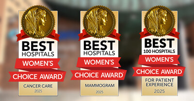Karmanos Cancer Institute is awarded the 2025 Women's Choice Award® for Cancer Care, Mammogram Imaging, Minimally Invasive Surgery and Patient Experience.