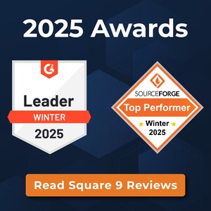 Square 9's Winning Streak Continues into 2025 with G2 and SourceForge Accolades