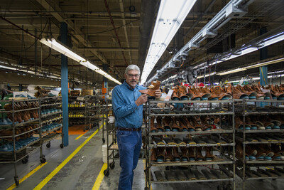 Image of Weinbrenner's president, Jeff Burns in the factory.