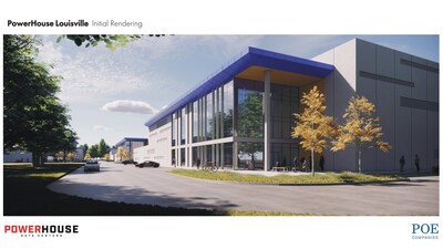 Renderings shown of Kentucky’s First Hyperscale Data Center Campus being developed by Poe Companies and PowerHouse Data Centers.