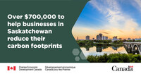 Government of Canada supports decarbonization initiative to assist Saskatchewan businesses (CNW Group/Prairies Economic Development Canada)