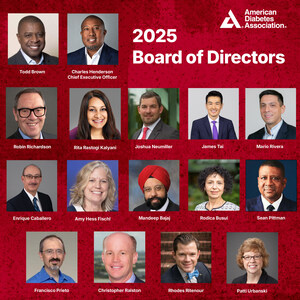 The American Diabetes Association Welcomes 2025 Principal Officers and Members to the National Board of Directors