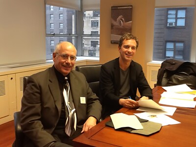 From left: Dr. Arnold Caplan (the "father of MSCs") and Kevin Kimberlin, co-founders of Osiris Therapeutics, Inc.