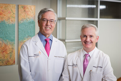 Mercy Medical Center in Baltimore, Maryland, plastic/cosmetic surgeons Dr. Craig Vander Kolk (left) and Dr. Brendan Collins (right).