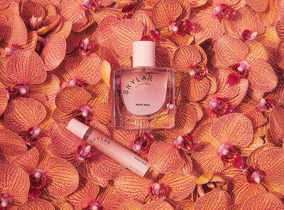 Skylar's Nude Skin Eau De Parfum (50ml and 10ml). Image courtesy of STARCO BRANDS.