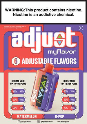 Adjust launches a flavor-adjustable vape