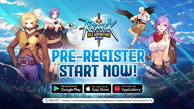 Registro previo para Ragnarok Idle Adventure Plus (PRNewsfoto/Gravity Game Hub (GGH) Pte. Ltd.)