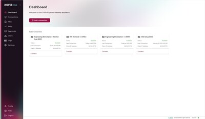 The Xona Platform Gateway Dashboard