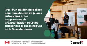 Le gouvernement du Canada soutient les entrepreneurs technologiques de l'Université de la Saskatchewan