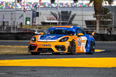 Tom Tait hits the track at the Roar Before the 24 test at Daytona.