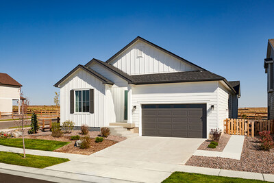 The Agate is one of five Richmond American floor plans available at Horizon Village in Bennett, Colorado.