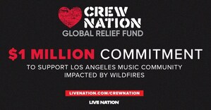 Live Nation and Crew Nation Global Relief Fund Commit $1M to Support Los Angeles Music Community Impacted by Wildfires