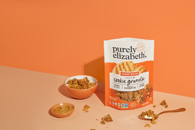 Purely Elizabeth, the maker of nutritious granola and breakfast foods for the last 15 years, expands its popular one-of-a-kind Cookie Granola line with a new flavor: Peanut Butter Cookie Granola.