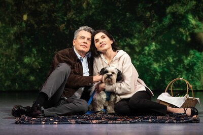 LEFT ON TENTH stars Peter Gallagher and Julianna Margulies. Photo Credit: Joan Marcus.