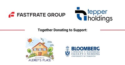 Fastfrate Group and Tepper Holdings donates to support Audrey's Place and Bloomberg Faculty of Nursing (CNW Group/Fastfrate Group)