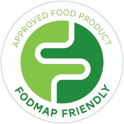 FODMAP Friendly certified logo. The FODMAP Friendly logo, is the only registered certification trademark worldwide certifying FODMAP levels in food products that have been laboratory tested to be low in FODMAPs.