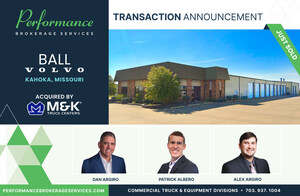 Performance Brokerage Services Advises on the Sale of Ball Volvo in Kahoka, Missouri to M&amp;K Truck Centers