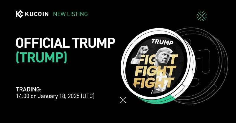 KuCoin lanciert offiziellen Trump-Token auf Spot-Handelsplattform