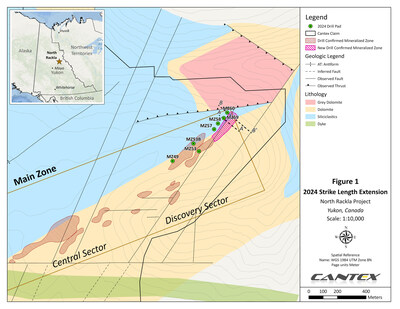 Figure 1 - Massive Sulphide Map (CNW Group/Cantex Mine Development Corp.)