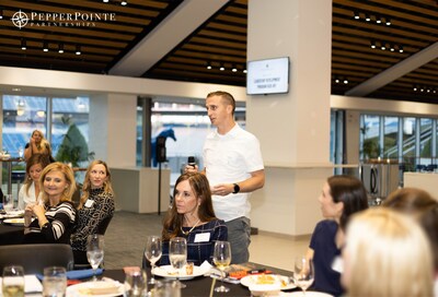 A PepperPointe associate doctor speaks during one of the Leadership Development Program's sessions.