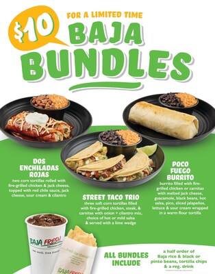 Baja Fresh Now Offering Baja Bundles at Participating Locations Nationwide for Limited Time