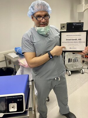 Dr. Emad Kandil Achieves Milestone of 100 Microwave Ablation Cases in Thyroid Care