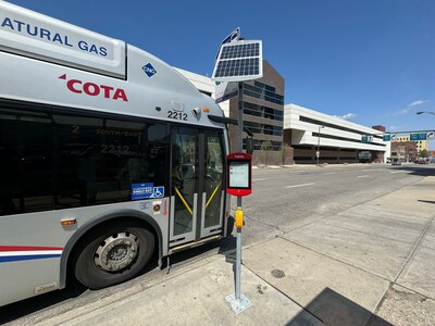 COTA modernises transit stops with Papercast e-paper signage