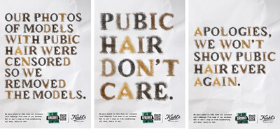 KIEHL'S INTRODUCES "PUBIC DISPLAY TYPE": A GROUNDBREAKING FONT DESIGNED TO CELEBRATE BODY POSITIVITY AND BREAK TABOOS
