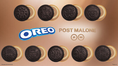 Each of the Limited Edition Post Malone OREO Cookies feature 1 of 9 unique embossments inspired by Posty’s world