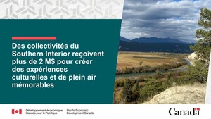 Les collectivités de l'intérieur sud reçoivent plus de 2 millions de dollars pour créer des expériences culturelles et de plein air mémorables