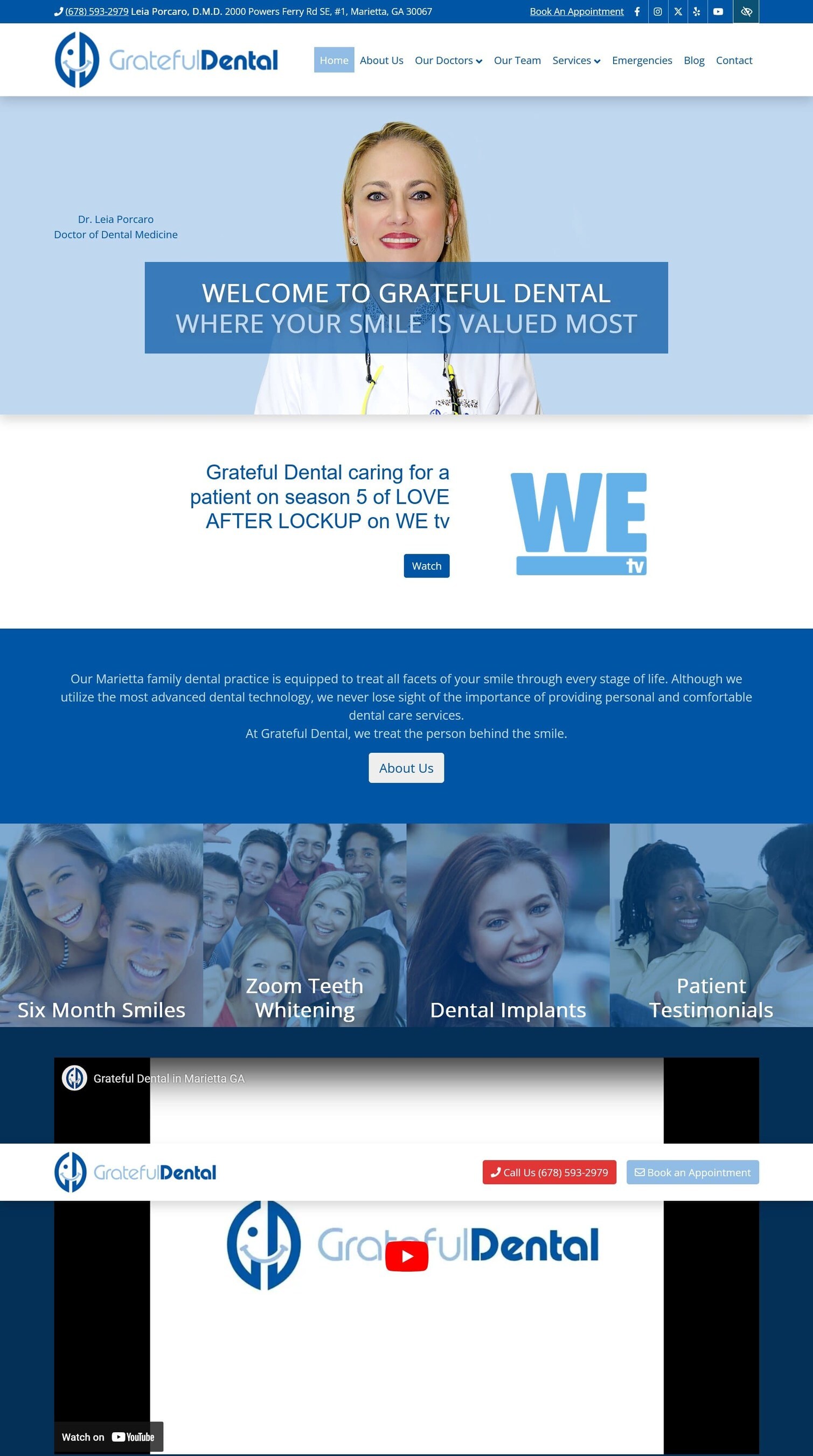 Grateful Dental Named a 2025 Top Patient-Rated Marietta Dentist by Find Local Doctors