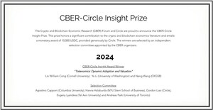 CKGSB Professor Wang Neng Receives 2024 CBER-Circle Insight Award for Groundbreaking Research in Blockchain Economics