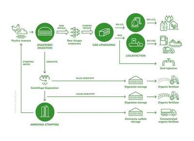 Chicken Manure Plant Schematic, Example Layout