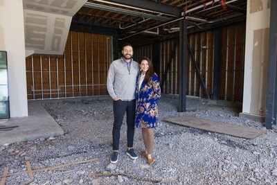 Owners, Kristin Oja and Cam Oja, in soon-to-be Nashville space.