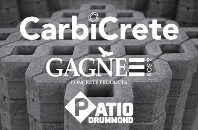 CarbiCrete's decarbonized concrete products are now available for purchase in the U.S. through Maine-based Gagne & Son. (CNW Group/CarbiCrete Inc)