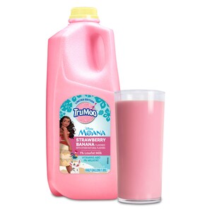 TruMoo Premiers New Disney Moana Strawberry Banana Lowfat Milk