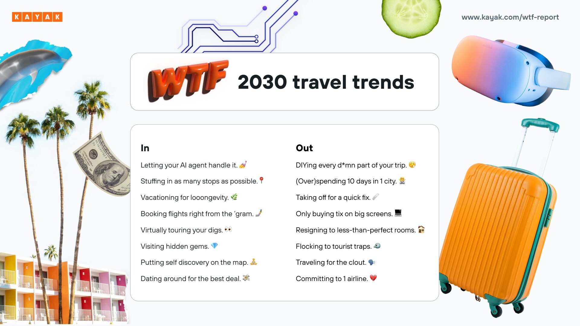 KAYAK Launches WTF (What the Future) Travel Trend Report